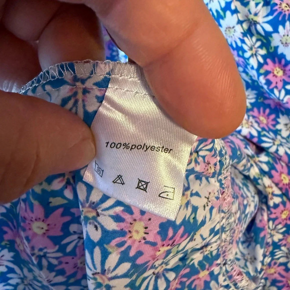 Simple Fun Womens Floral Tiered High Low Midi Skirt Summer Spring XL NWT - Picture 5 of 8